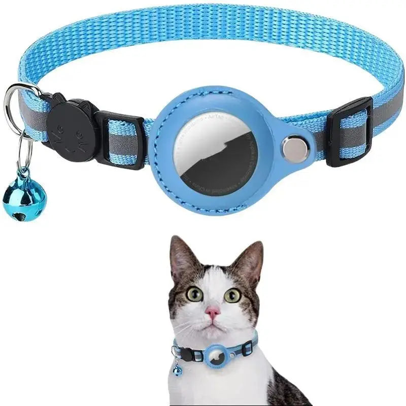 Reflective Waterproof Air Tag Pet Collar with Safety Buckle