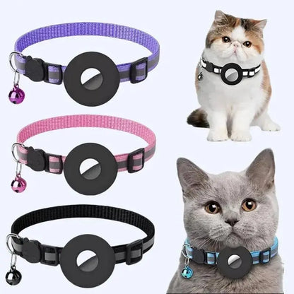 Reflective Waterproof Air Tag Pet Collar with Safety Buckle