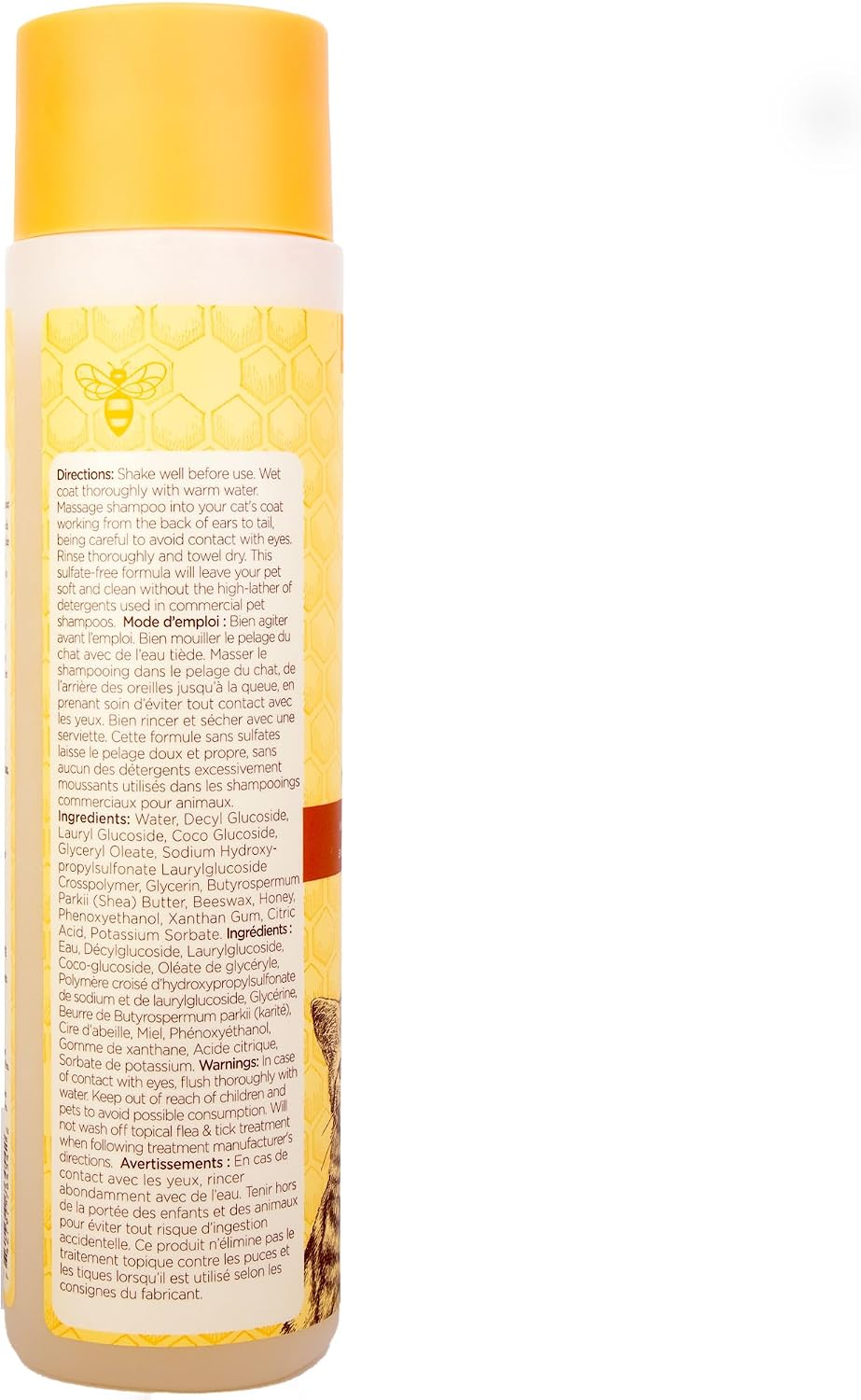 Burts Bees for Pets Hypoallergenic Cat Shampoo, Unscented, 10 Fl Oz, 2-Pk | Gentle Shea Butter and Honey Formula for Indoor Cats with Dry or Sensitive Skin, Ph Balanced