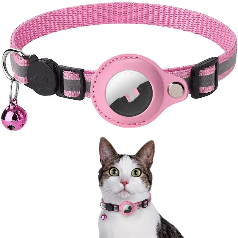 Reflective Waterproof Air Tag Pet Collar with Safety Buckle