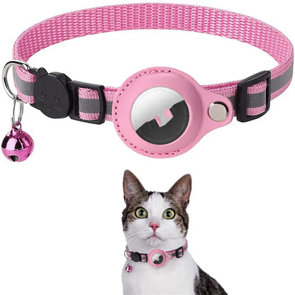 Reflective Waterproof Air Tag Pet Collar with Safety Buckle