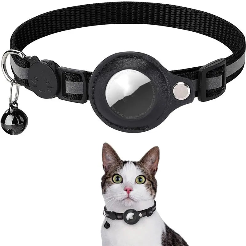 Reflective Waterproof Air Tag Pet Collar with Safety Buckle