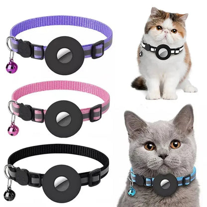 Reflective Waterproof Air Tag Pet Collar with Safety Buckle